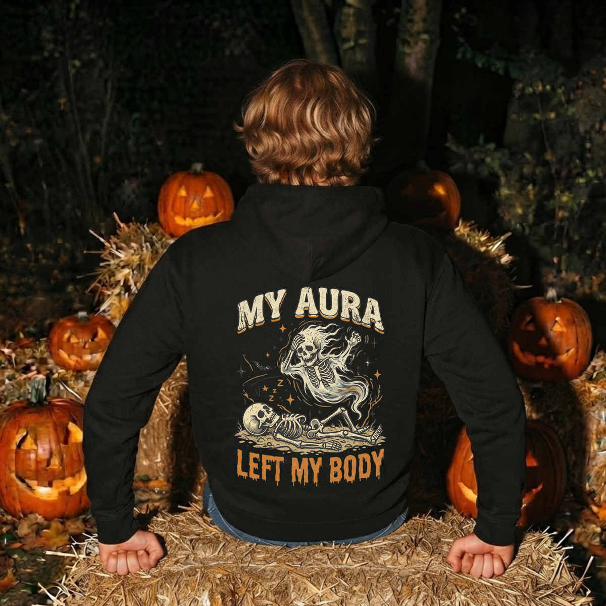 MY AURA LEFT MY BODY Hoodie